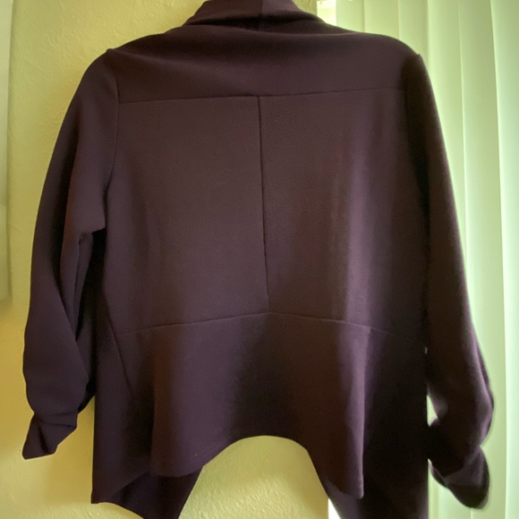 Women's 3/4 Sleeve Open Front Blazer - Picture 5 of 7